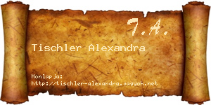Tischler Alexandra névjegykártya